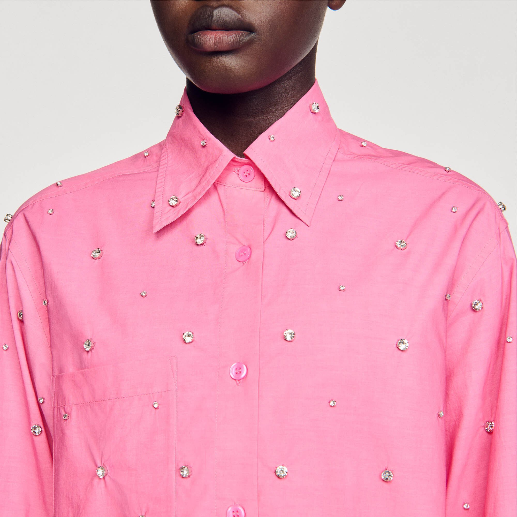 Rhinestone dip dye shirt