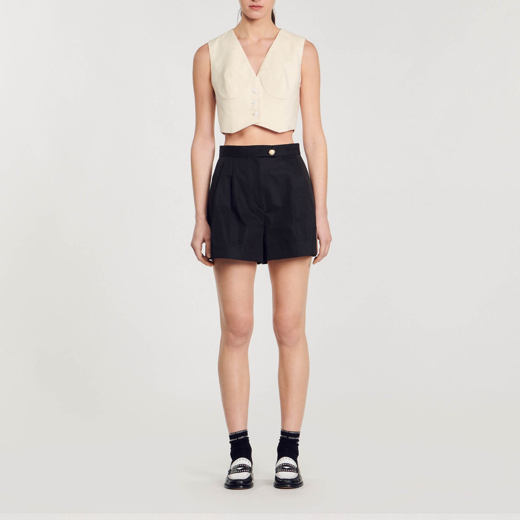 Gabardine shorts
