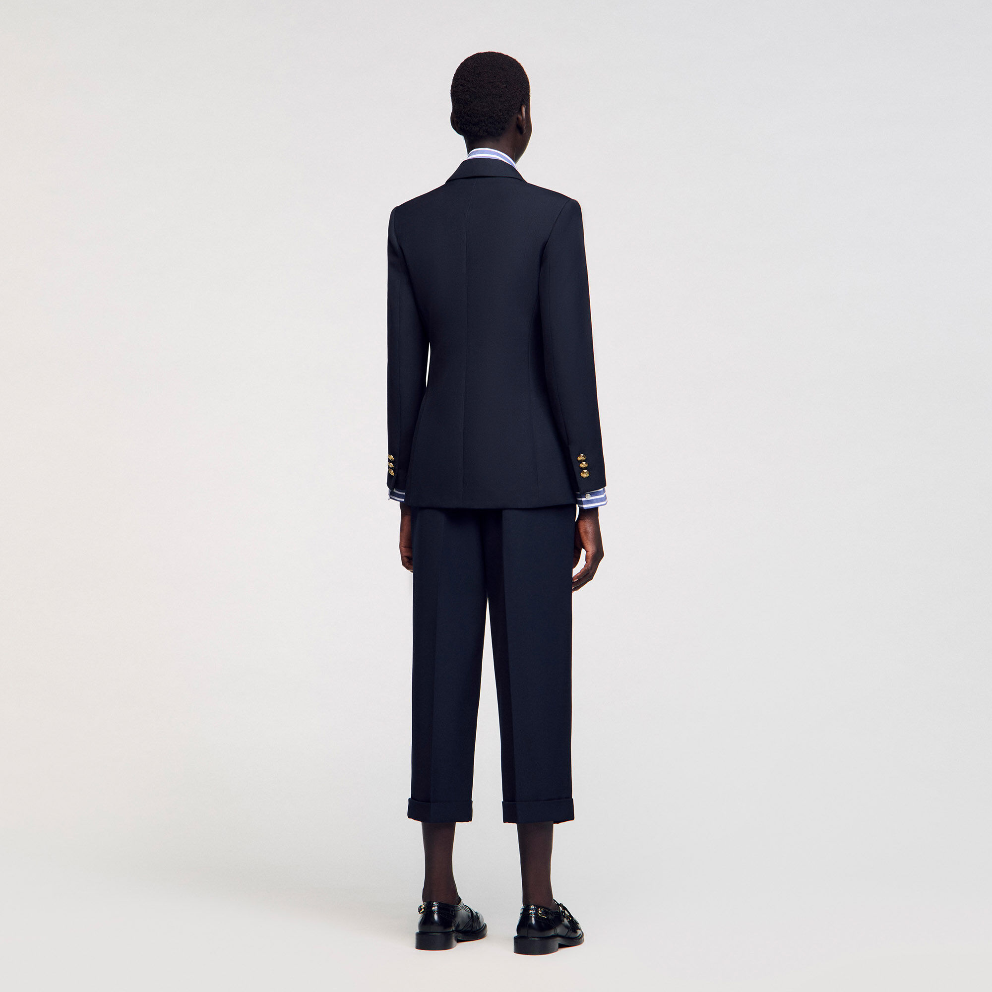 Double-breasted suit jacket