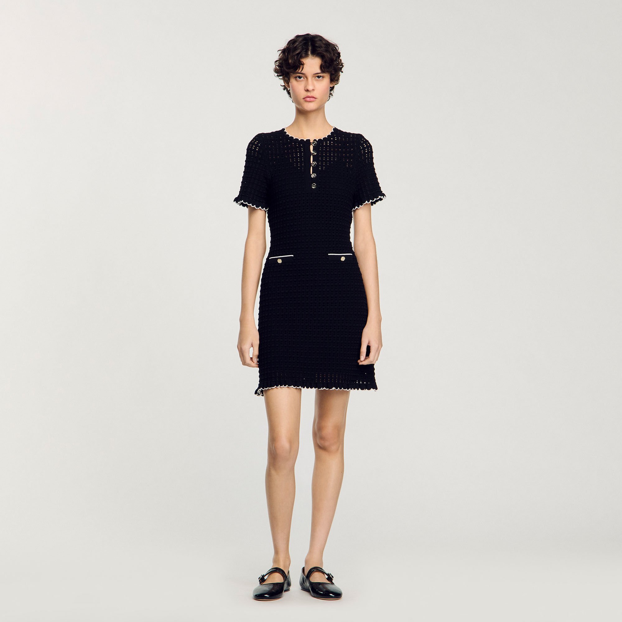 Short knit dress