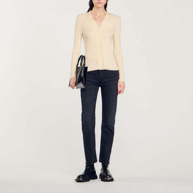 Cardigan in certified viscose - Women | Sandro