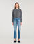 Cardigan with removable ruffle collar