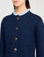 Cardigan with ruffle collar