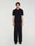 Knitted polo shirt with zip collar