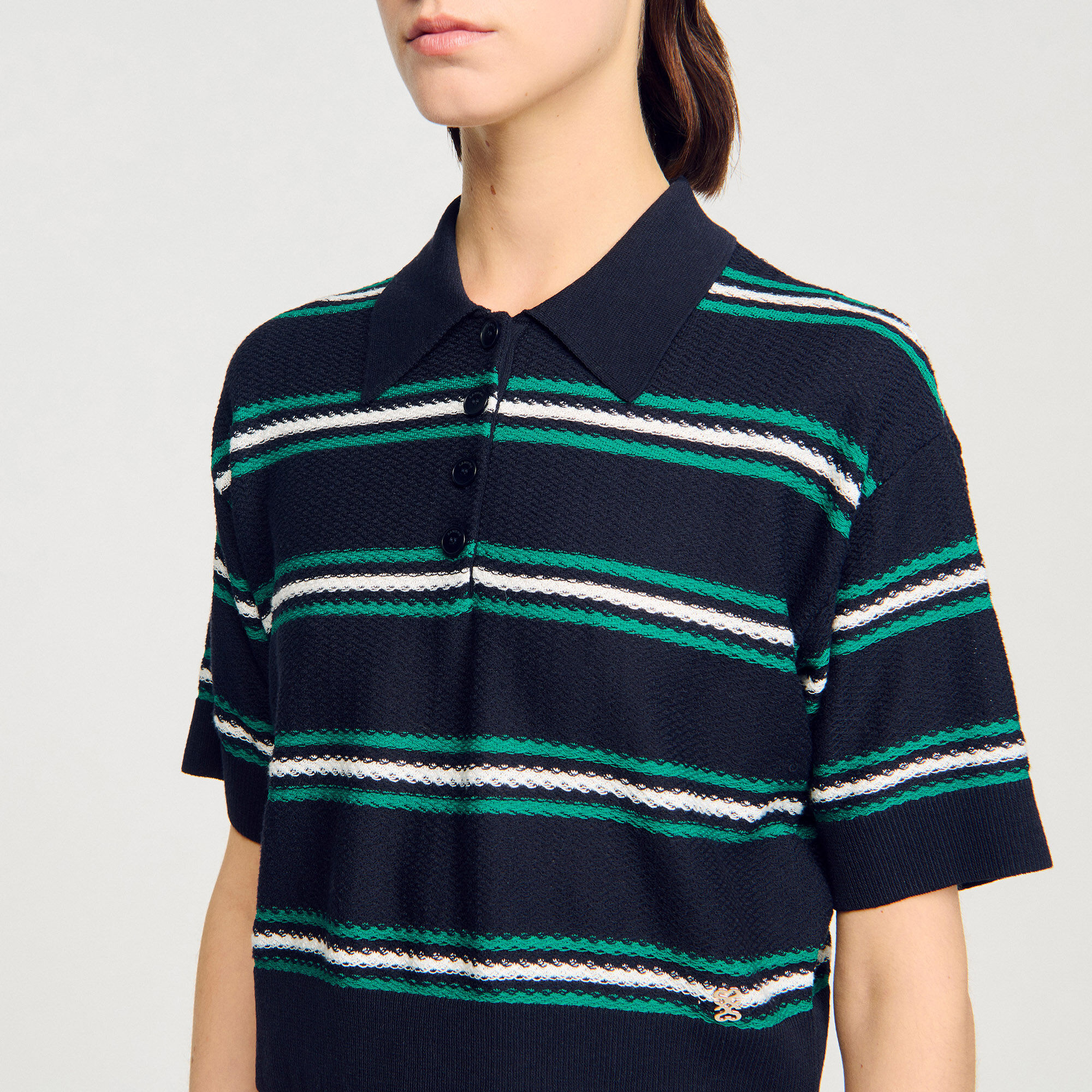 Polo-neck jumper