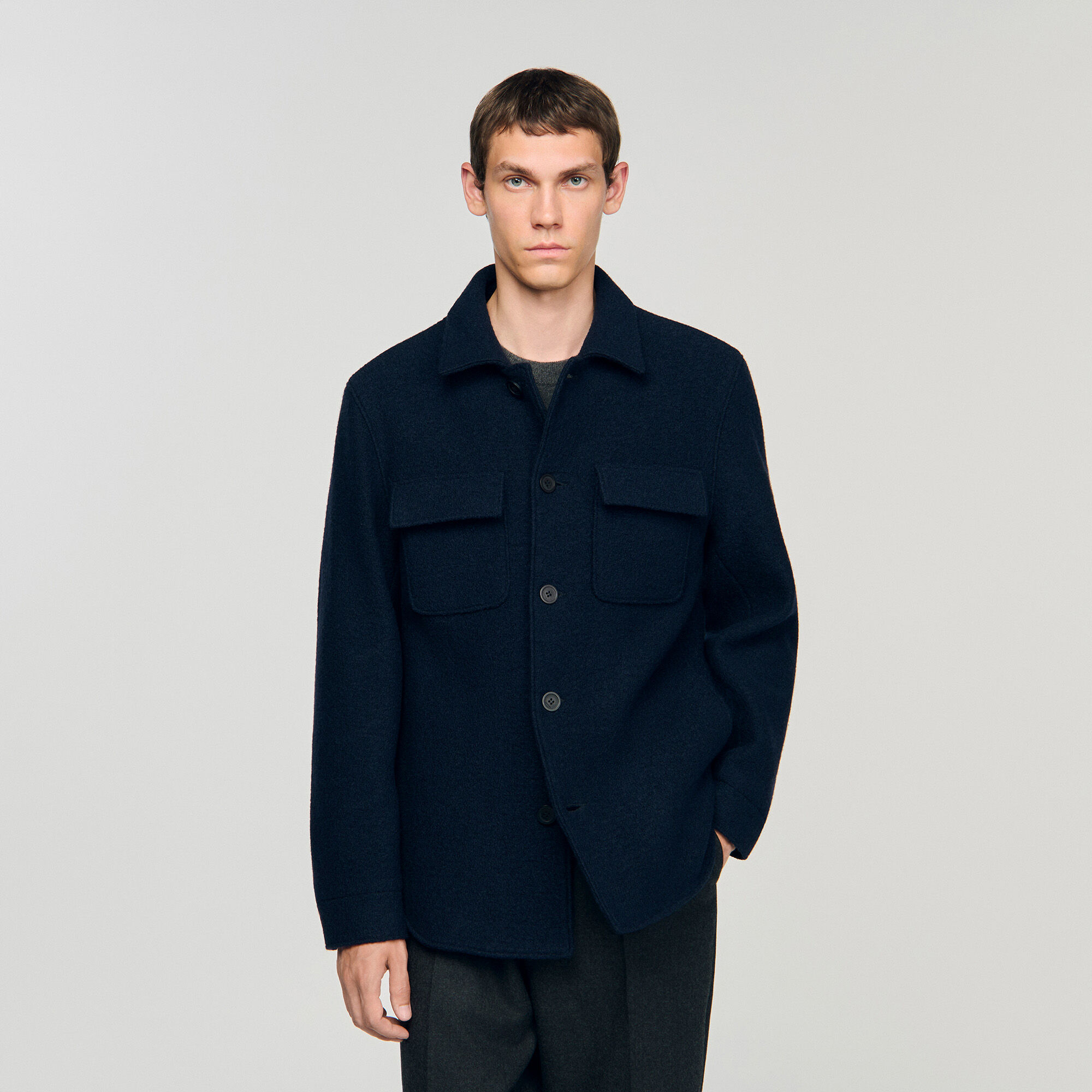 Wool overshirt