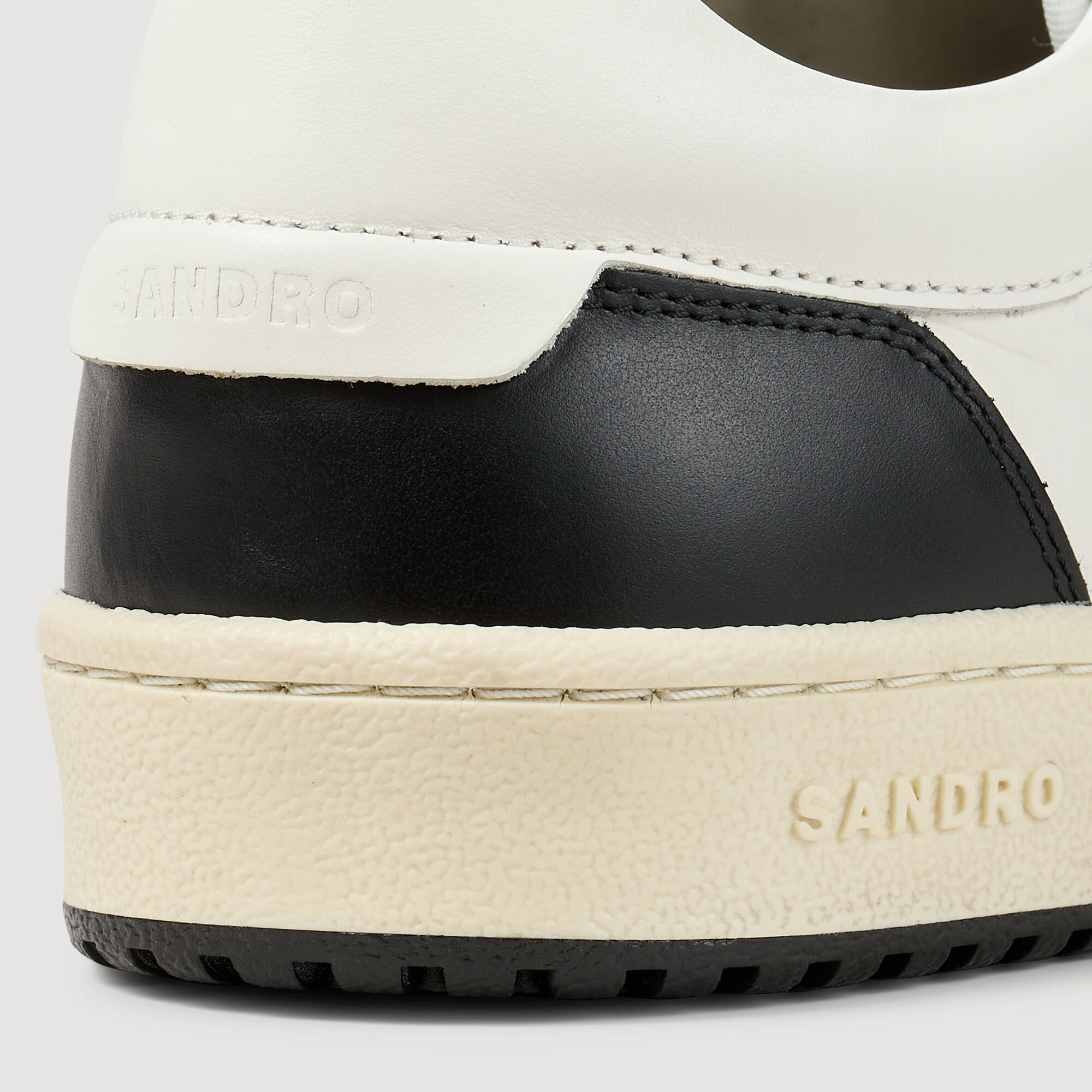 Low-top leather trainers