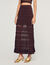 Pointelle knit maxi skirt