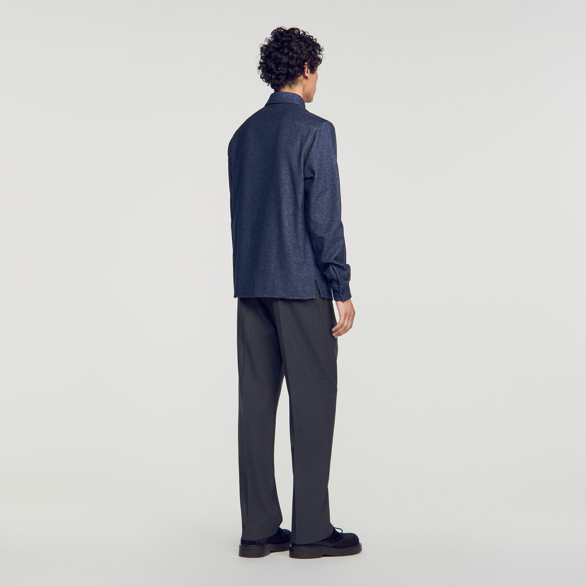 Cotton flannel shirt - Men | Sandro