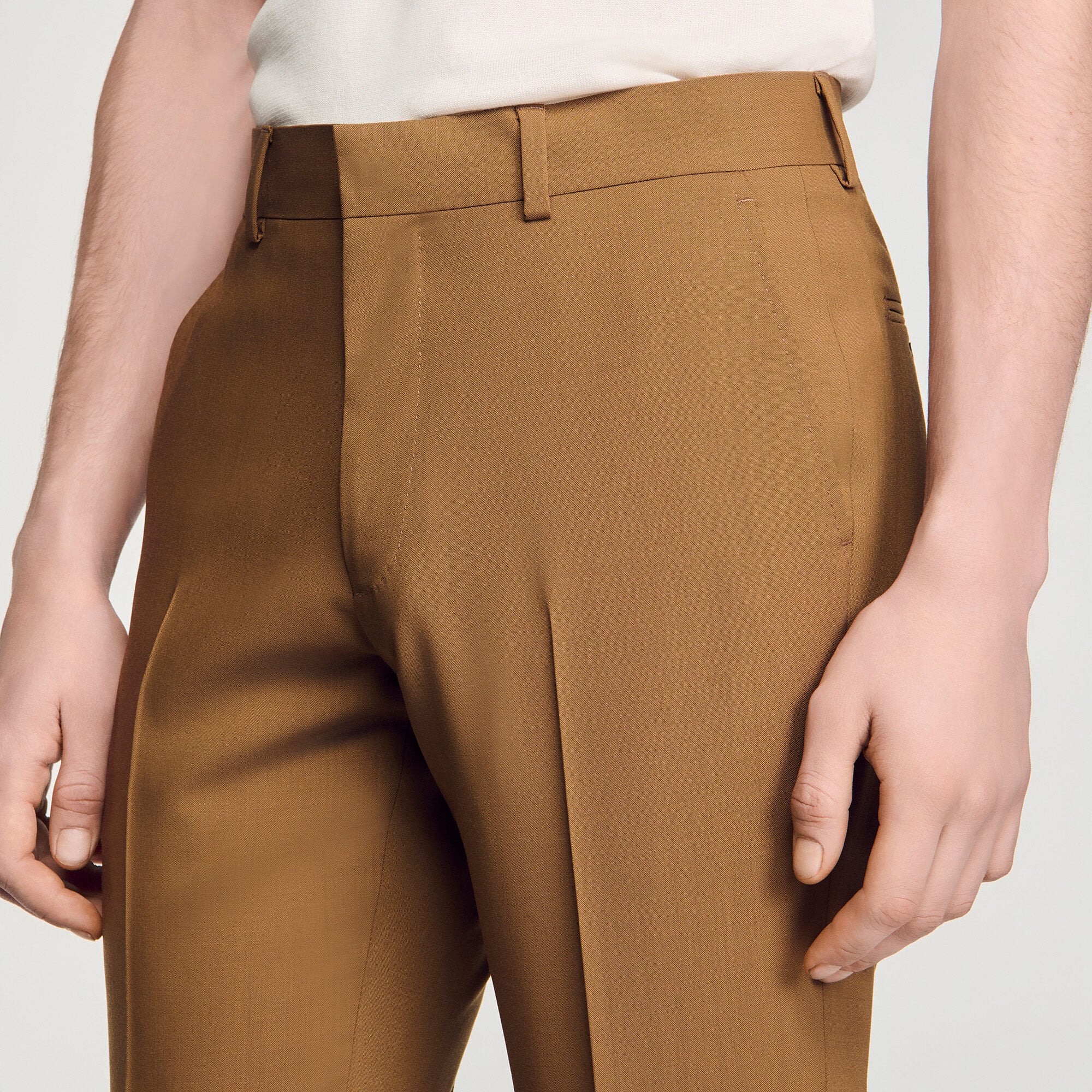 Wool suit trousers