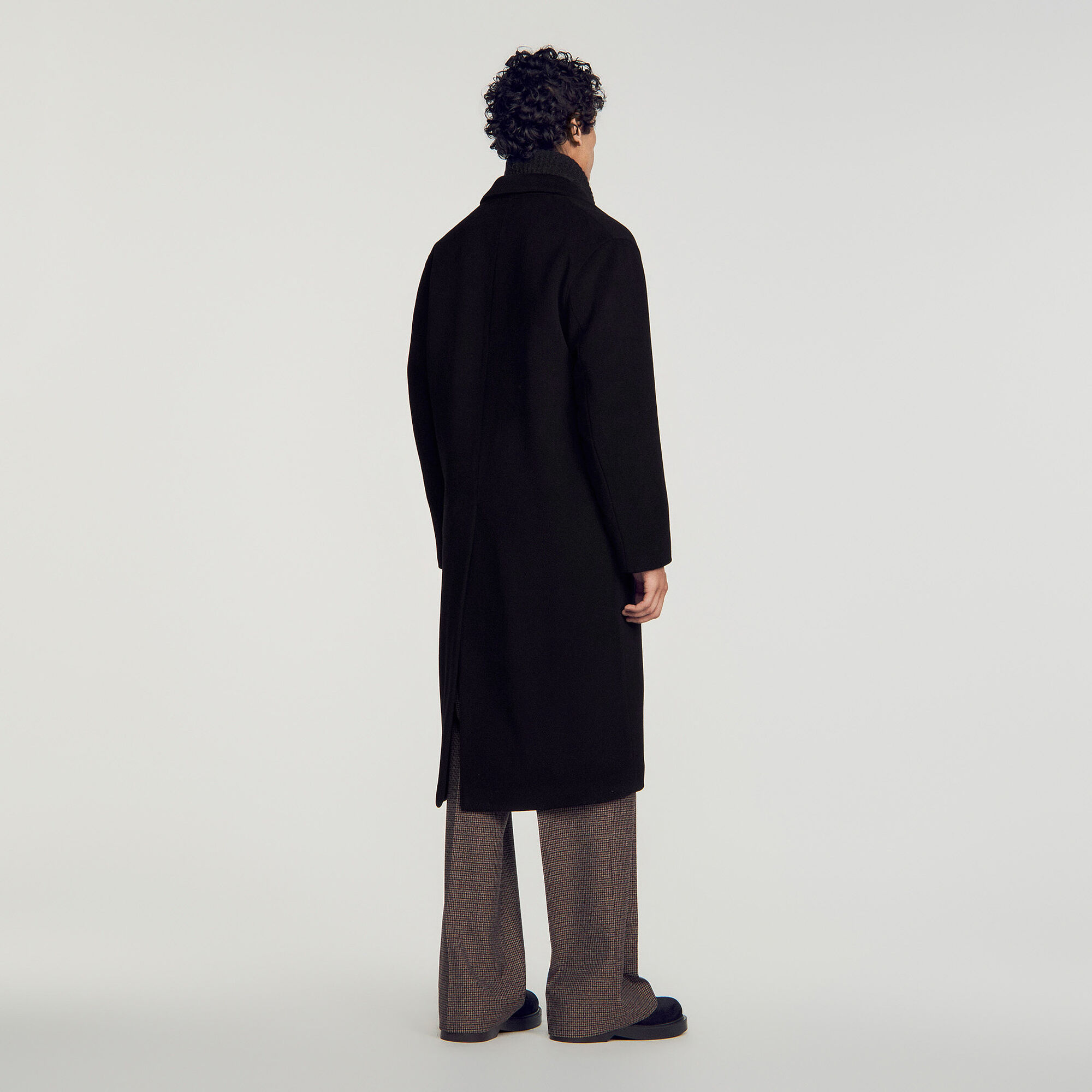 Long wool and cashmere coat - Men | Sandro