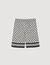 Square Cross floaty Bermuda shorts