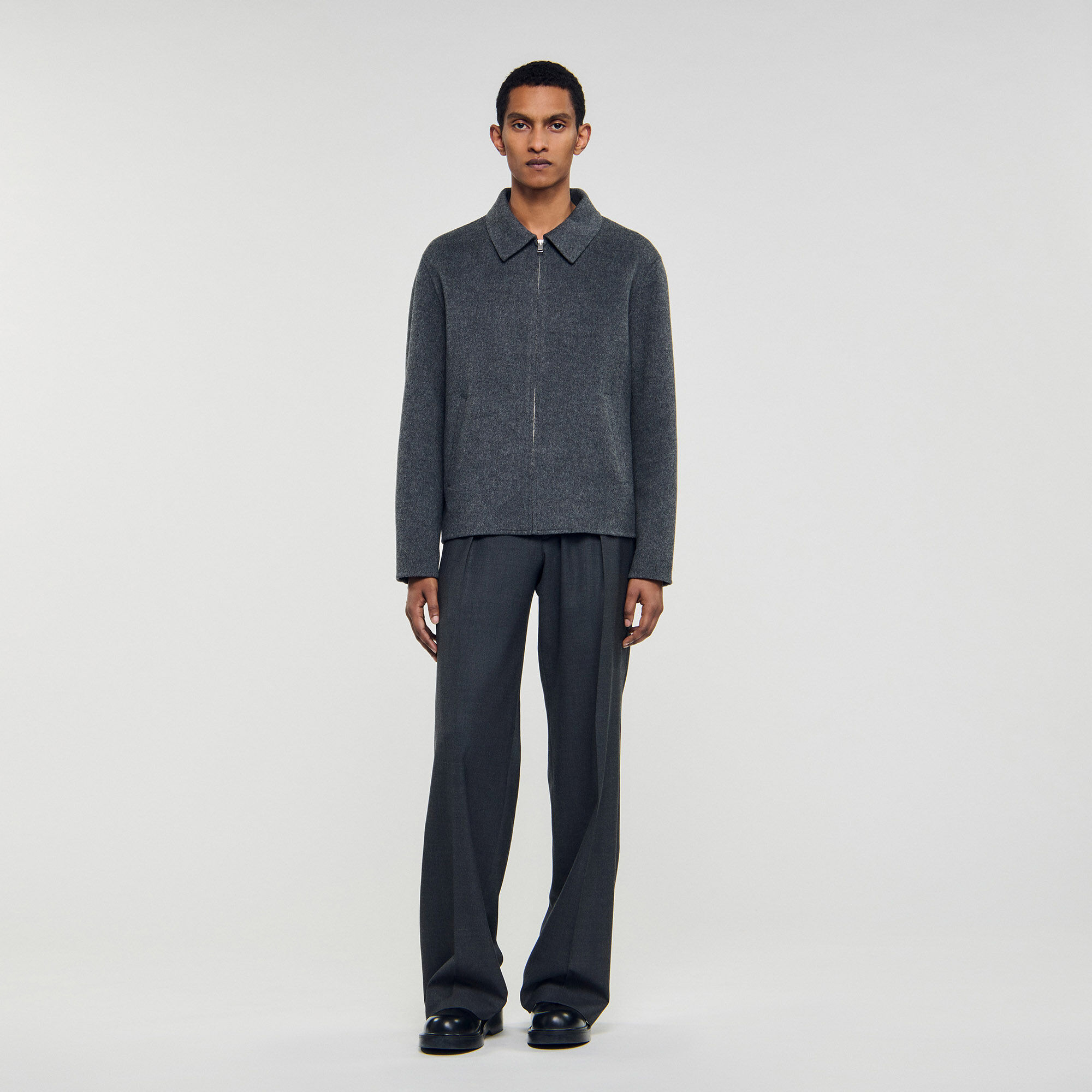 Double-faced wool jacket