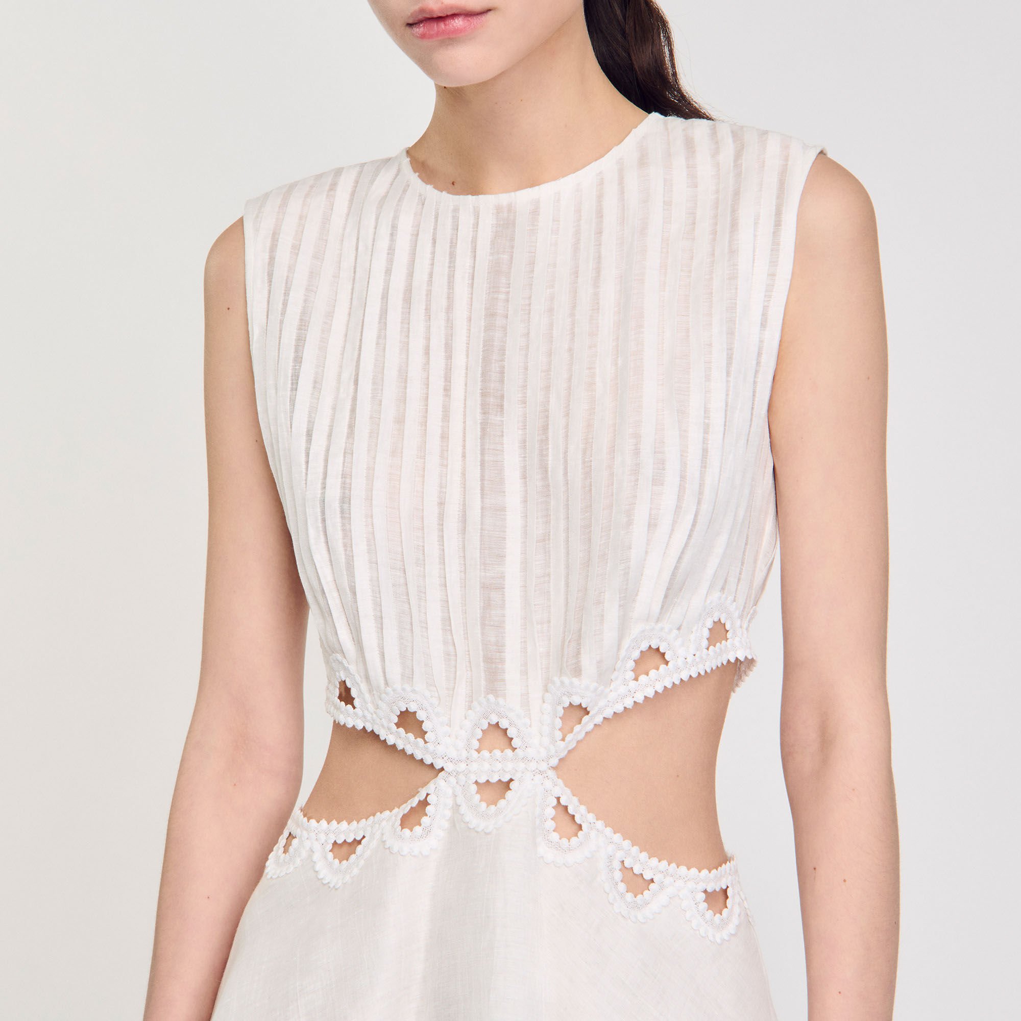 Short dress with cutouts
