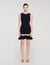 Metal chain knit short dress