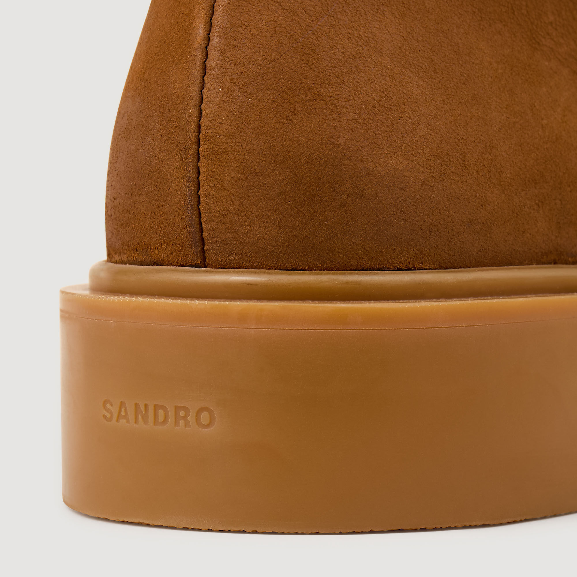 Nubuck and leather boots