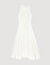 Lace trim maxi dress