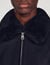 Shearling collar aviator jacket