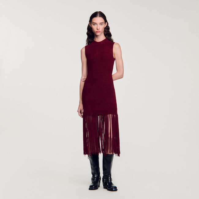 Velvet knit dress