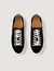 Low-top split leather trainers