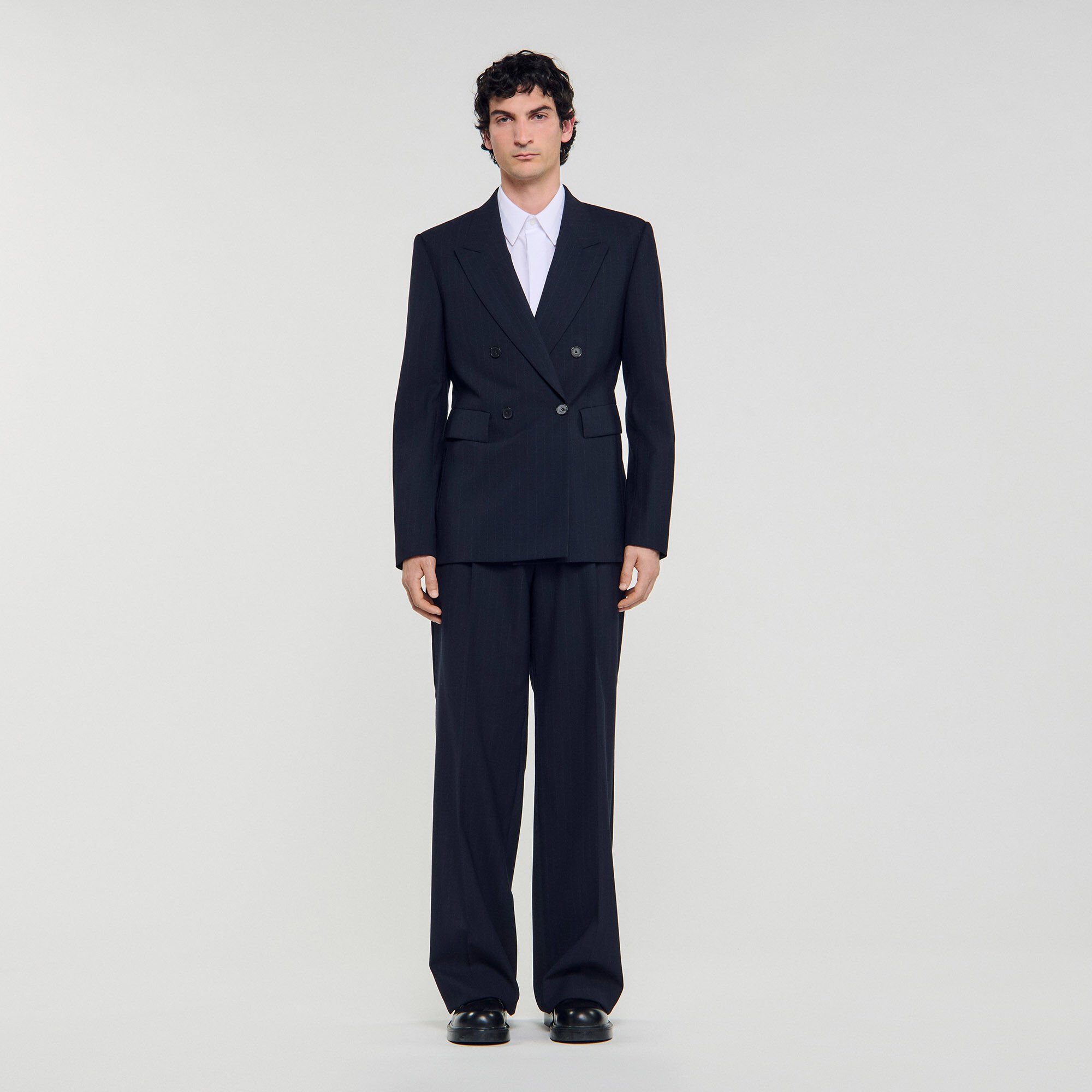Double-breasted suit jacket