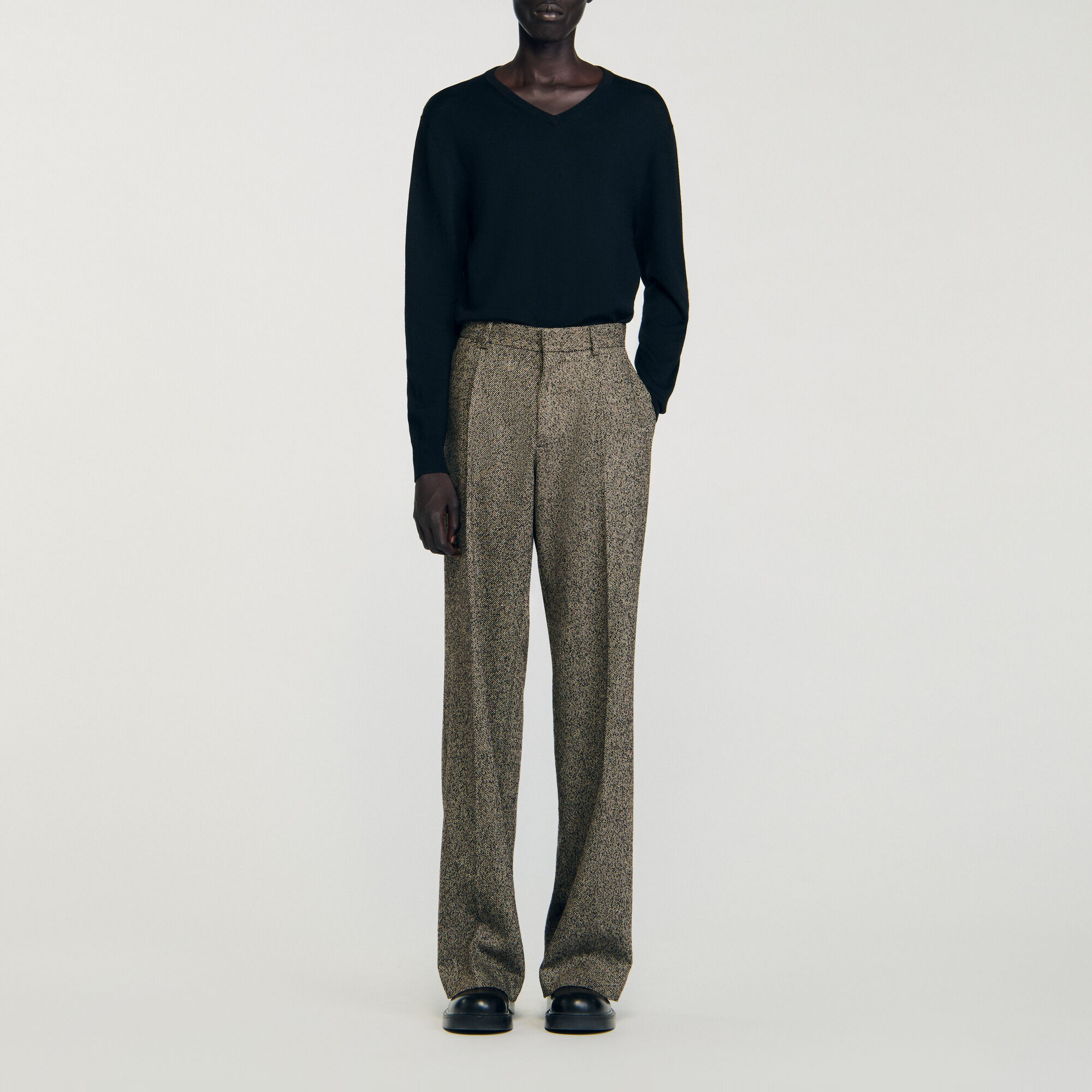Wide-leg suit trousers - Men | Sandro
