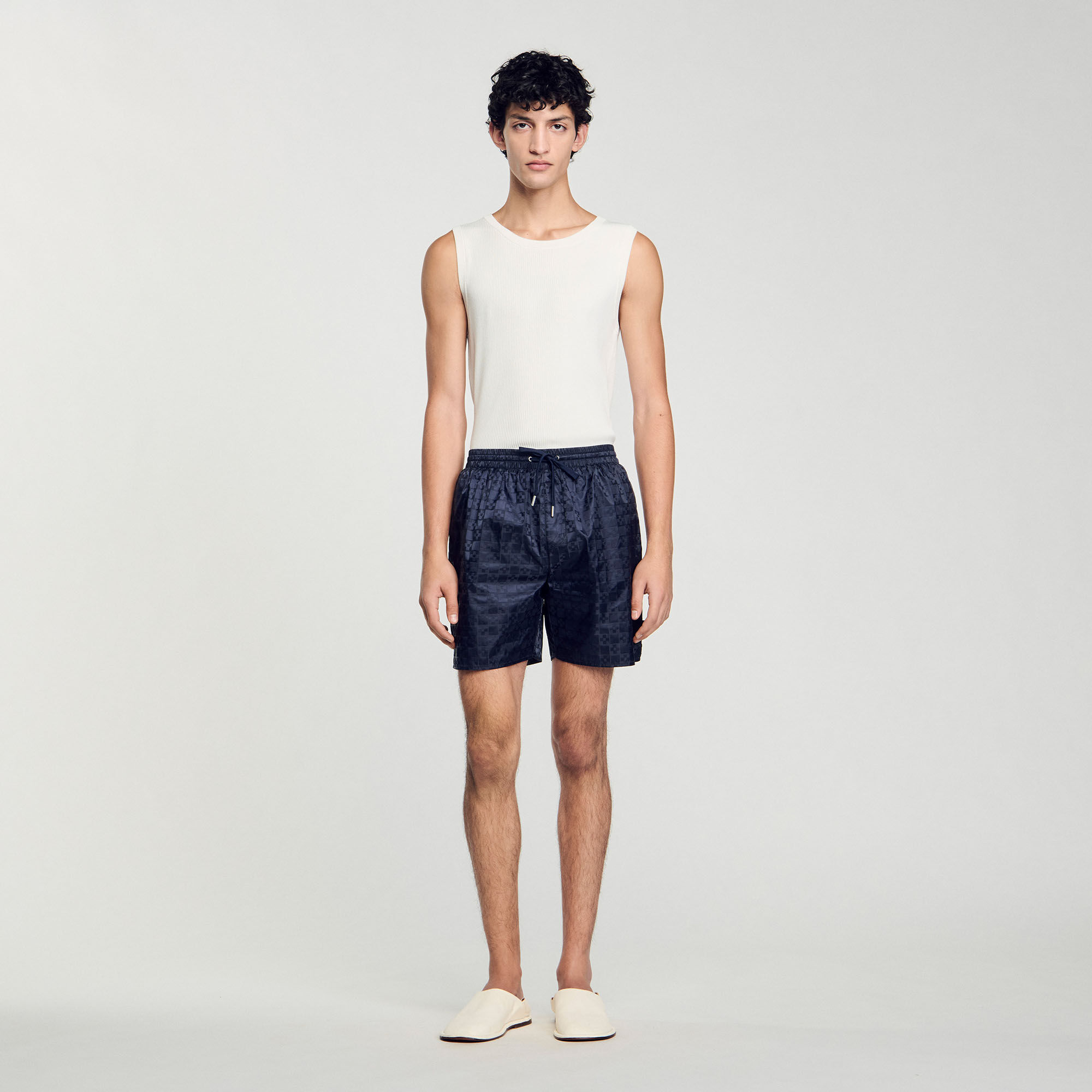 Squarecross swim shorts