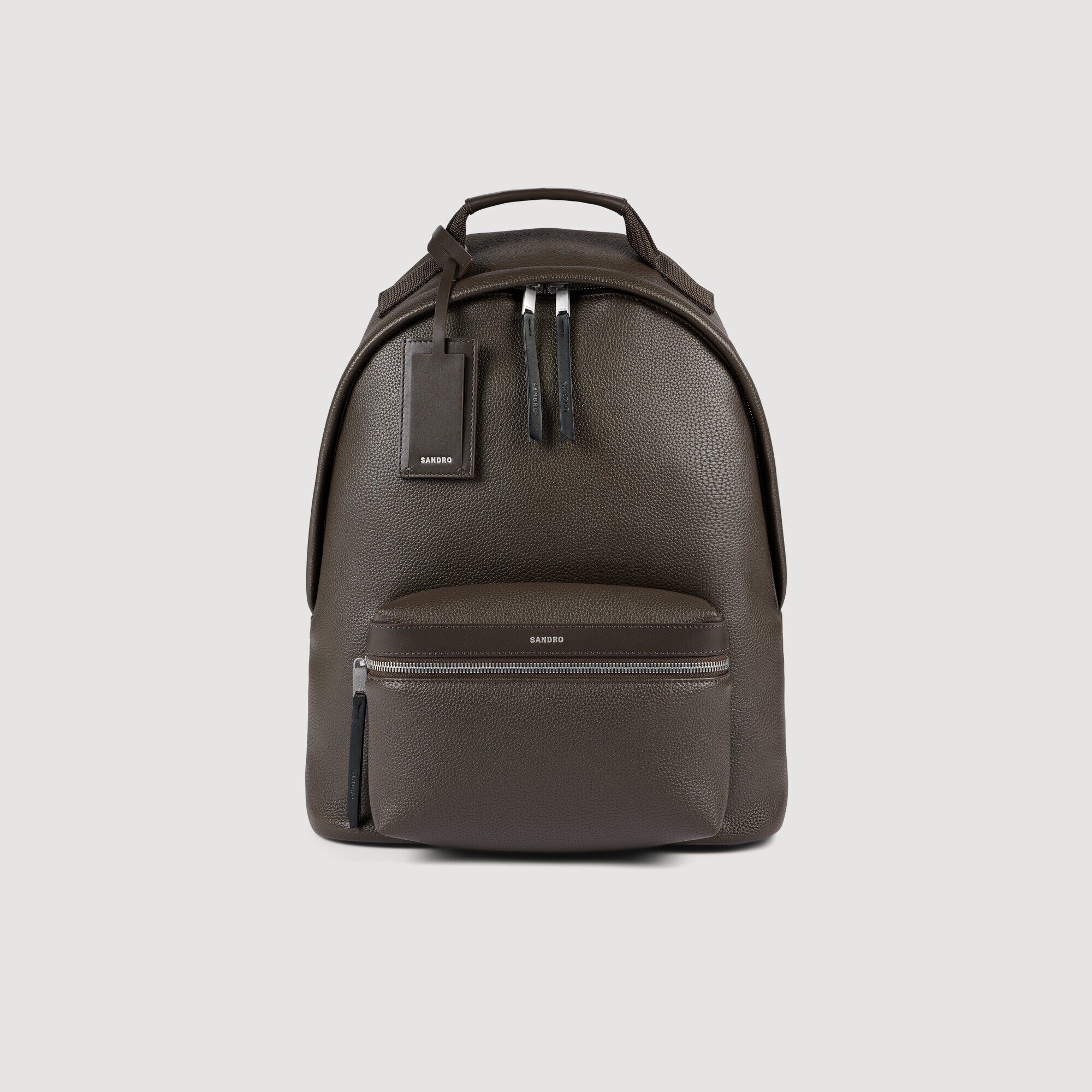 Coated canvas backpack