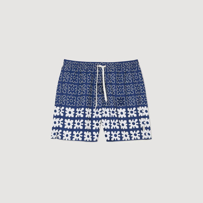 Floral print swim trunks