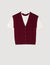 Two-tone wool and cashmere jumper