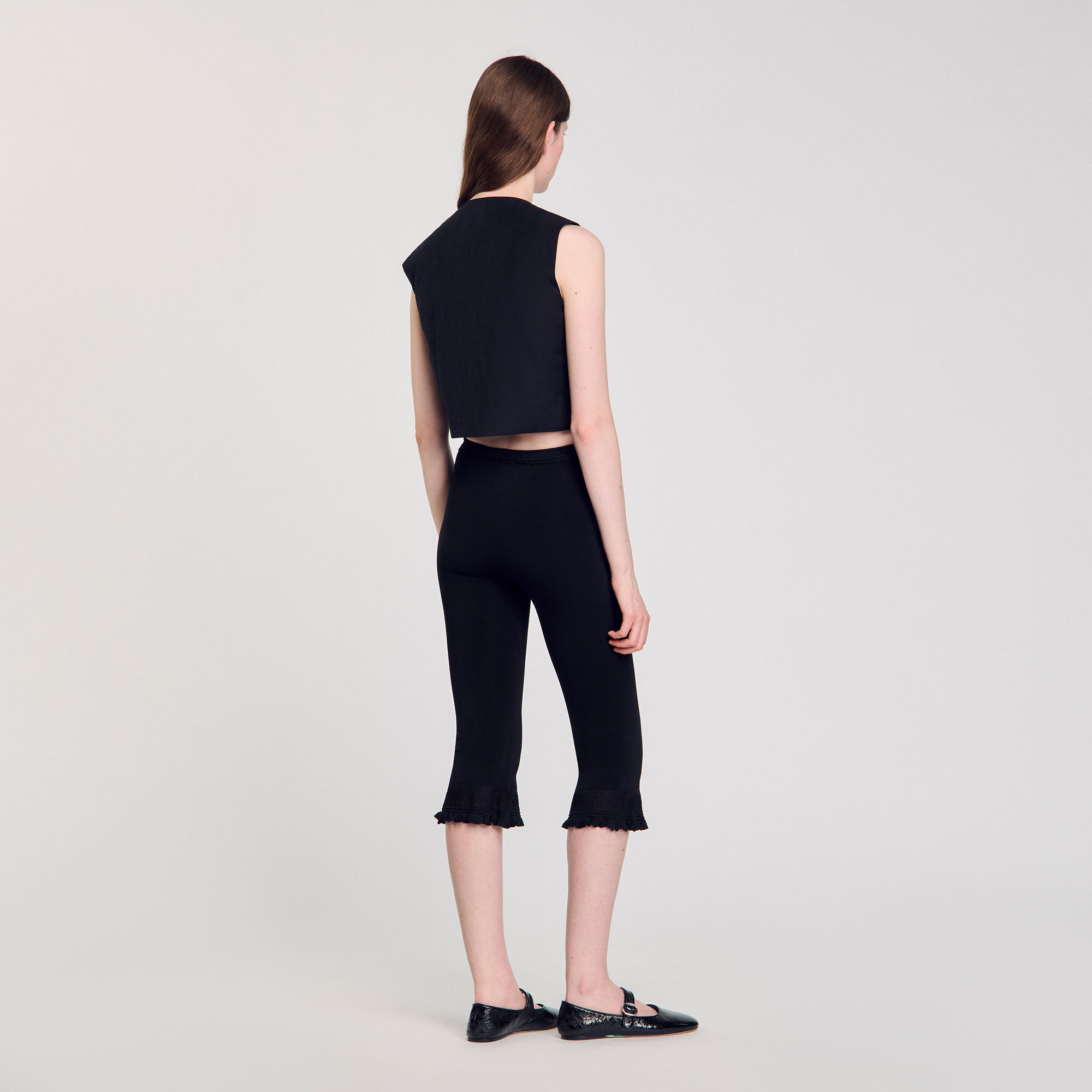 Pleated crop top