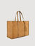 Split leather shopping bag