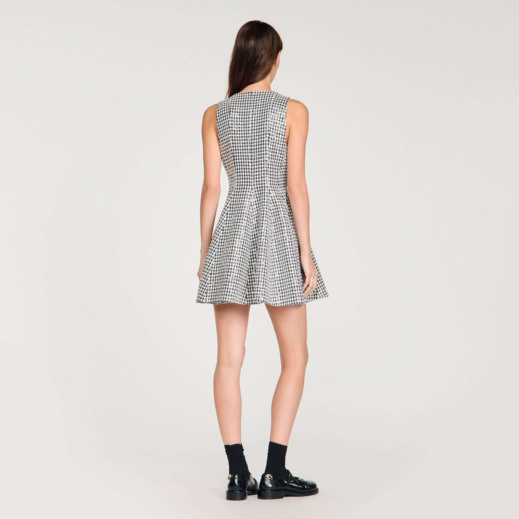 Tweed and sequin short dress