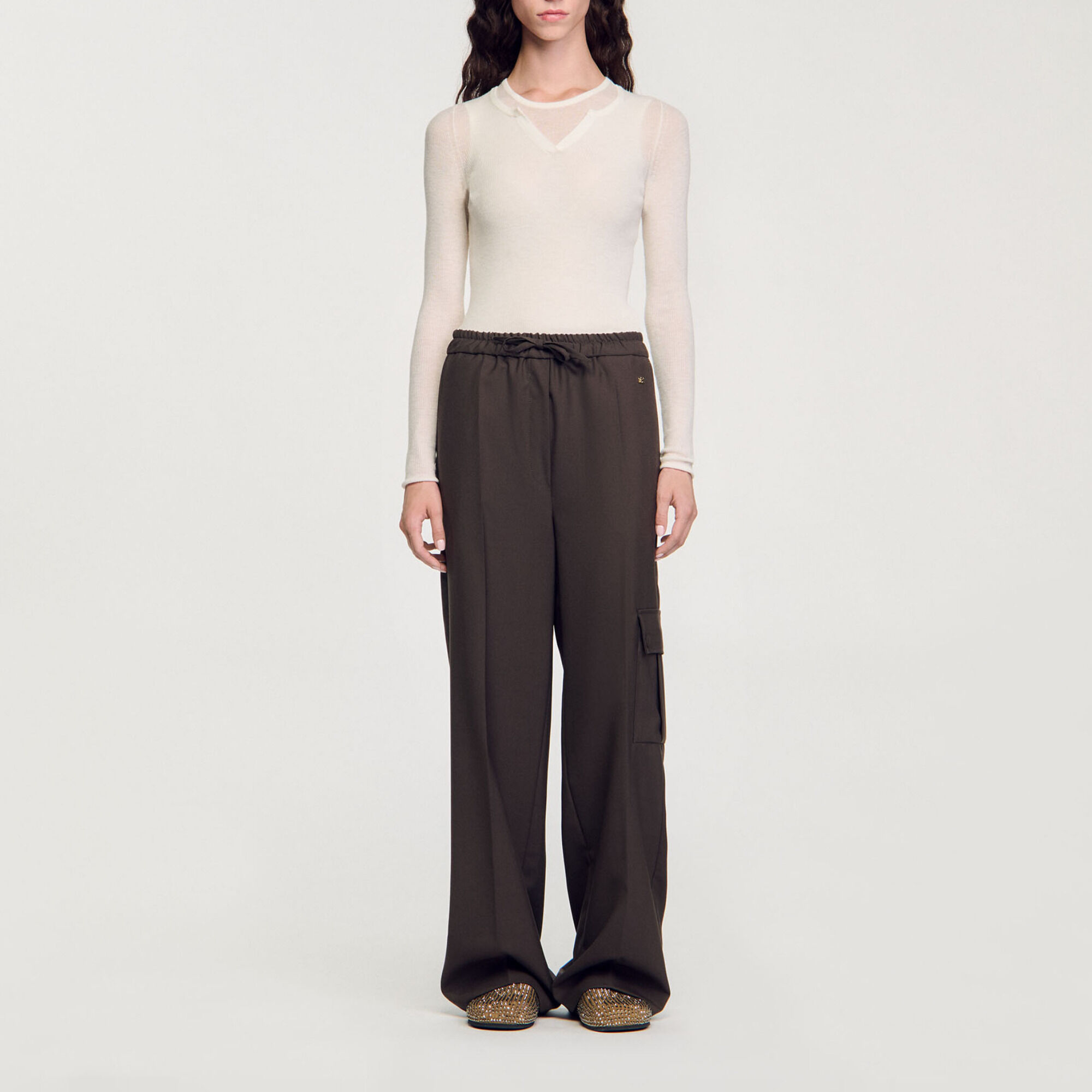 Elasticated waist trousers - Women | Sandro