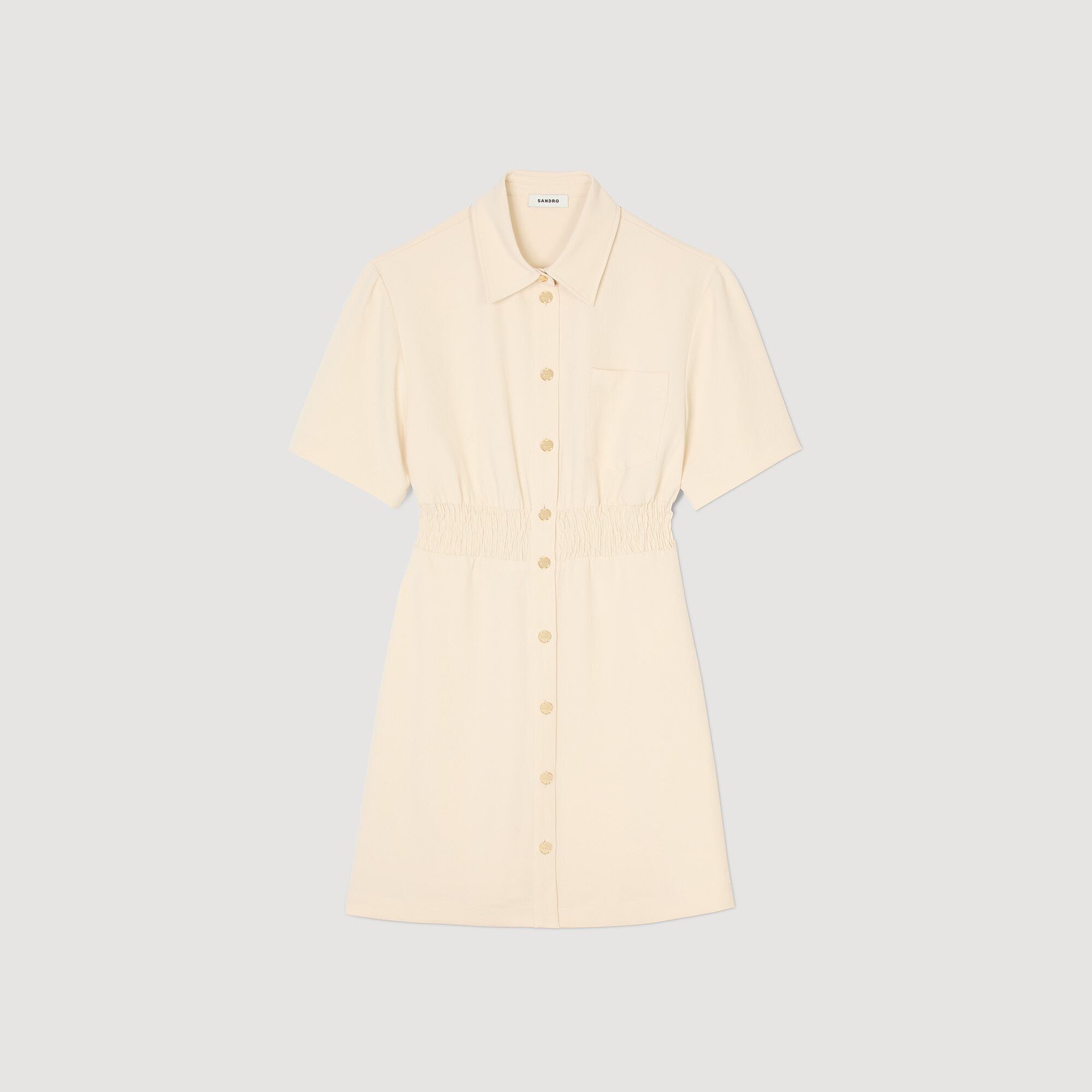 Short button-up dress