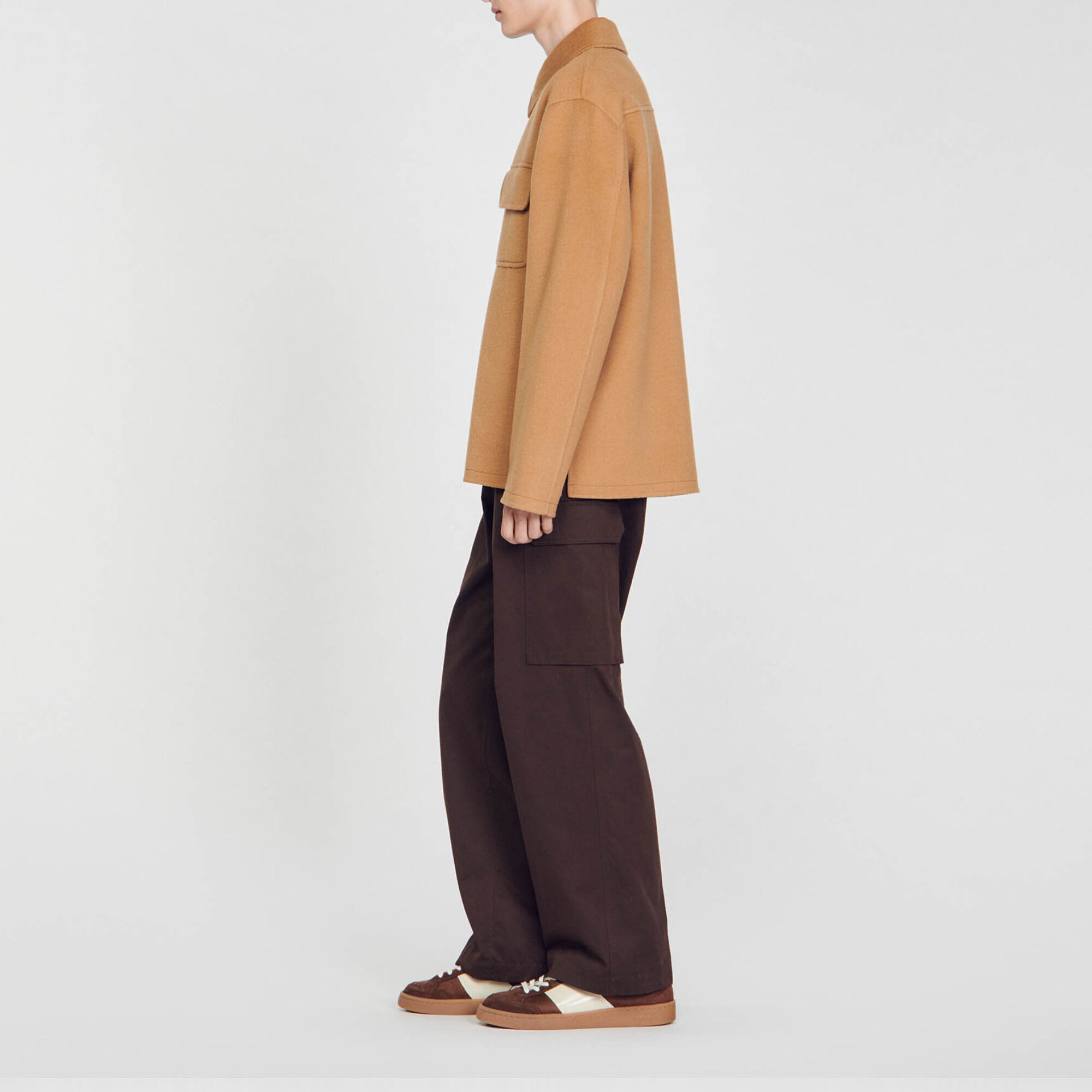 Zipped wool overshirt - Men | Sandro