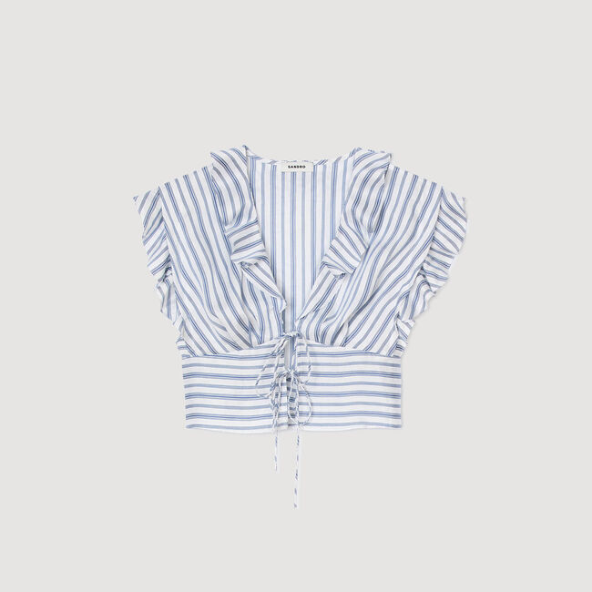 Striped crop top