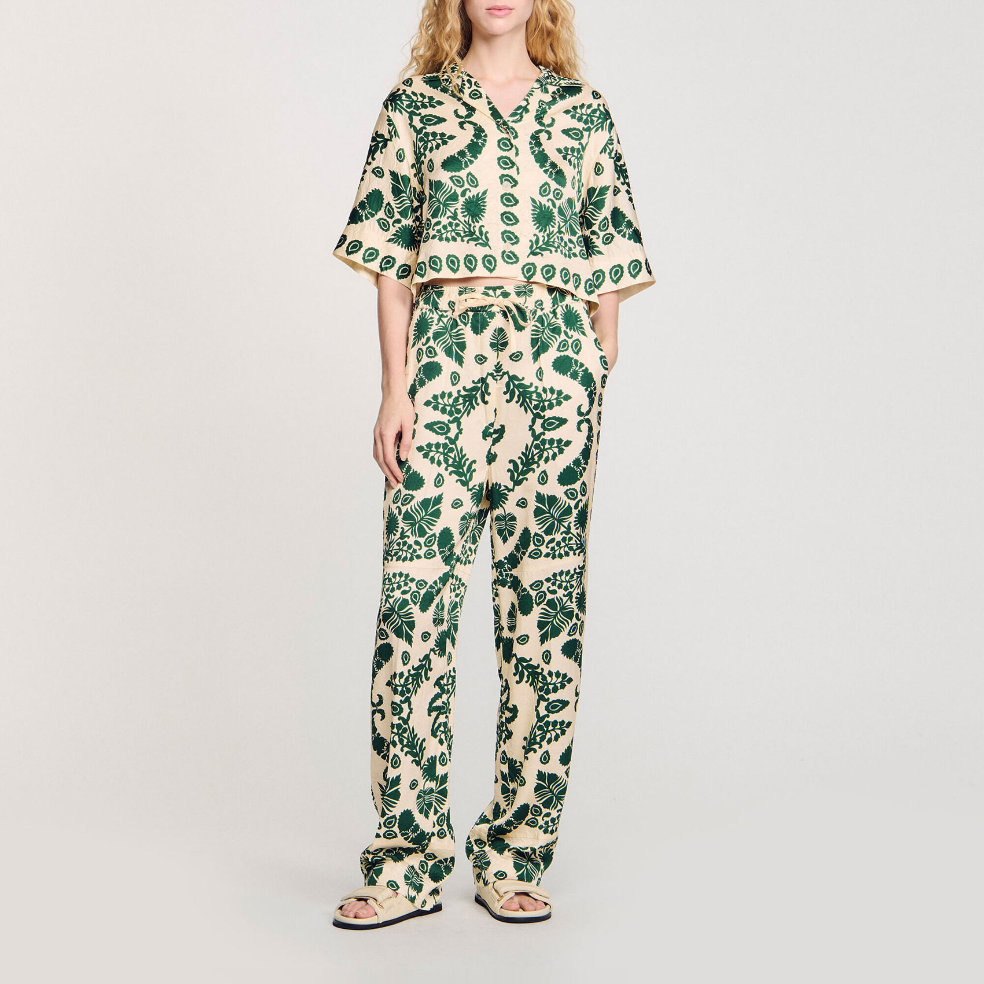 Floral trousers