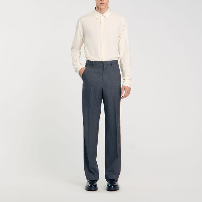 Wide-leg suit trousers - Men | Sandro
