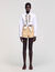 Lace bib shirt