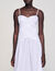 Draped bustier maxi dress