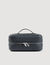 Toilet bag in grained fabric