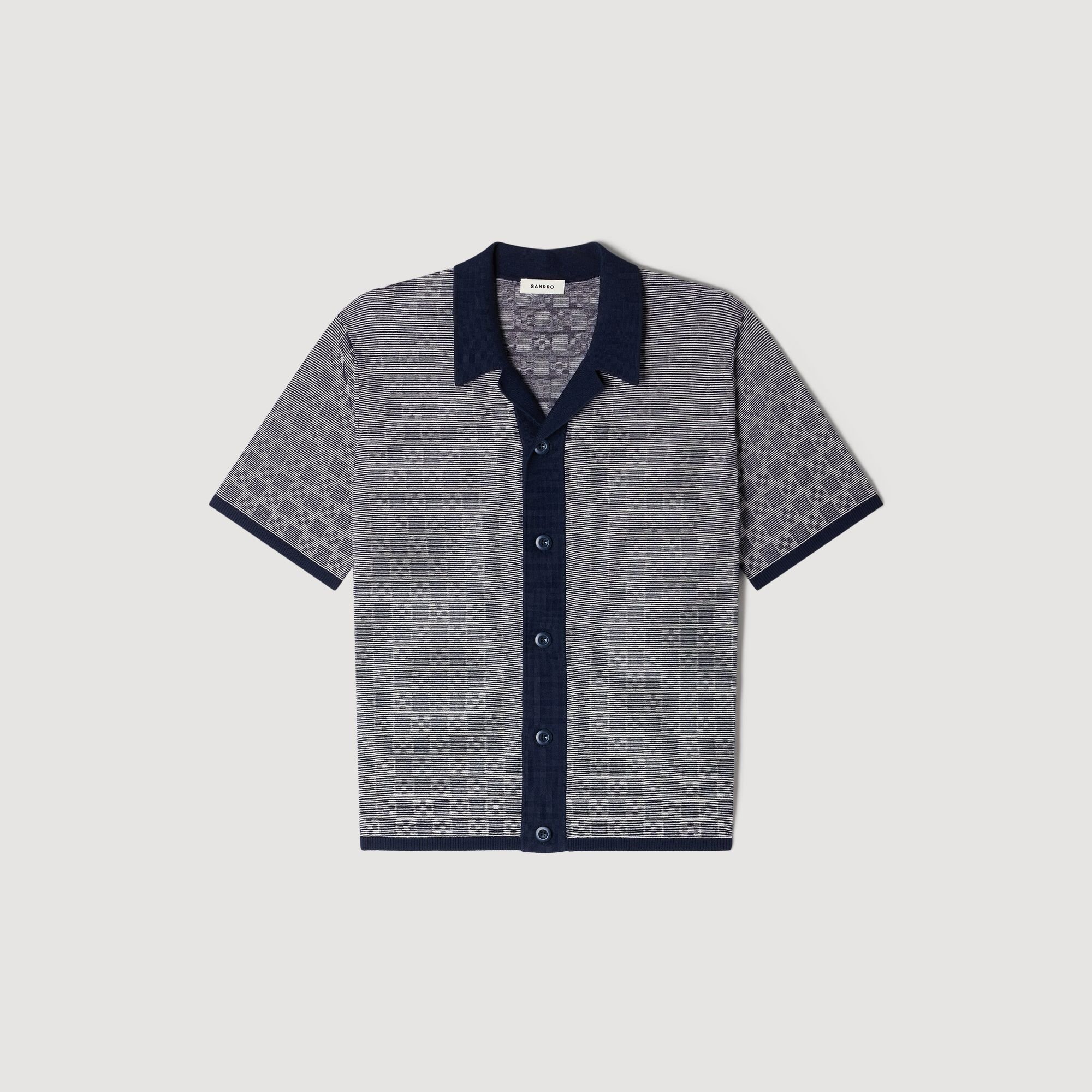 Square Cross jacquard shirt