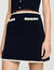 Short skirt with crochet details