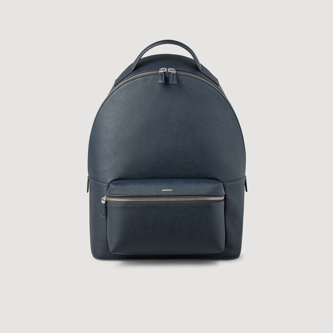 Reconstituted leather rucksack
