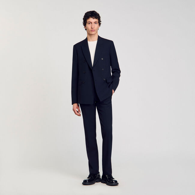 Double-breasted suit jacket