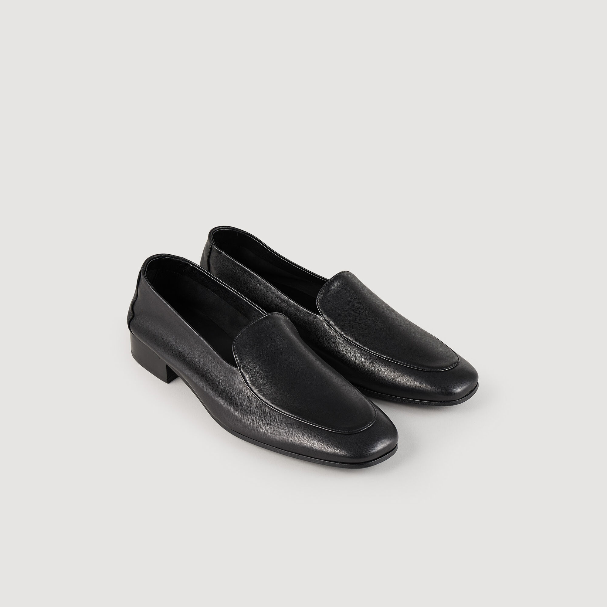 Leather loafers
