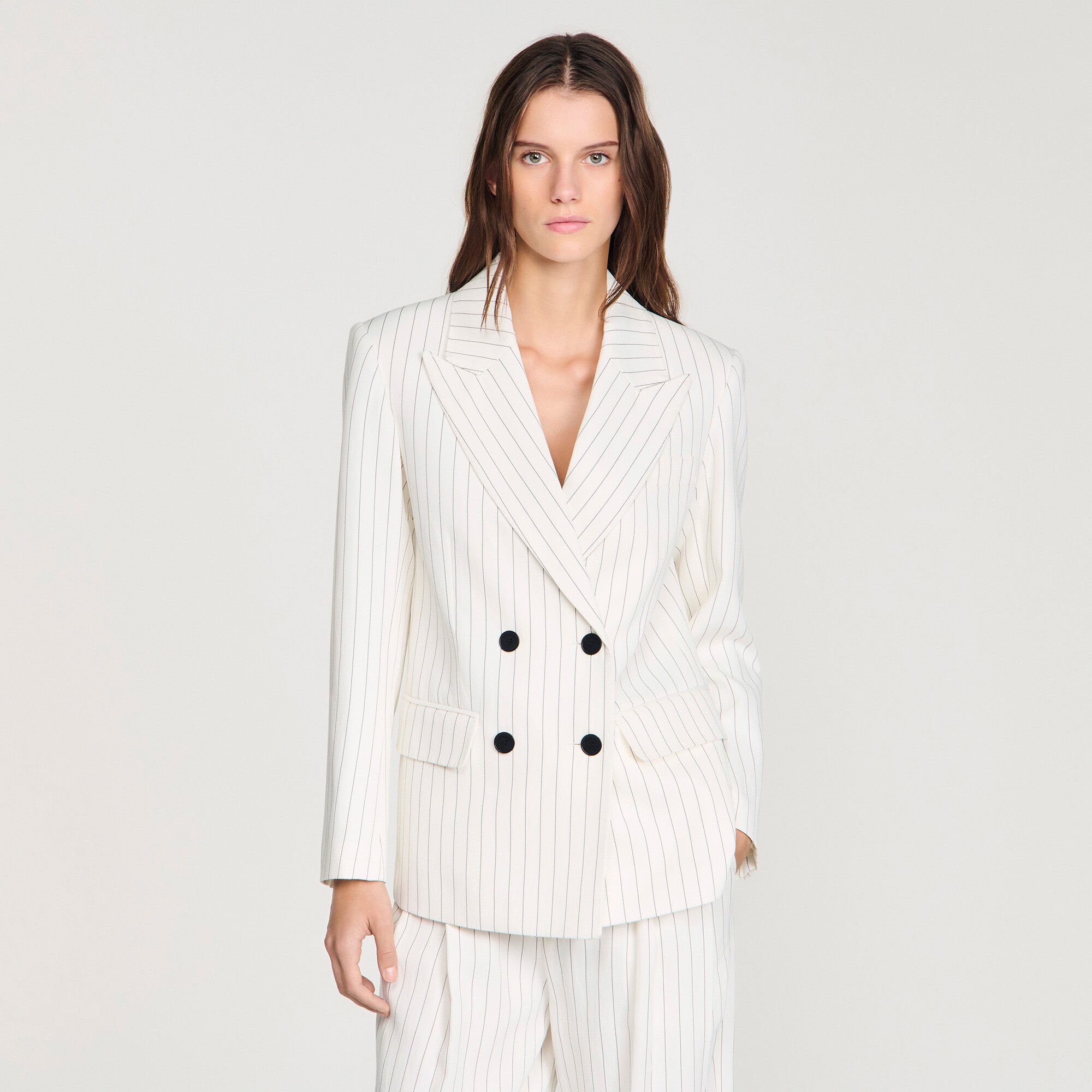 Striped tailored jacket