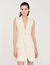 Short pleated suit dress