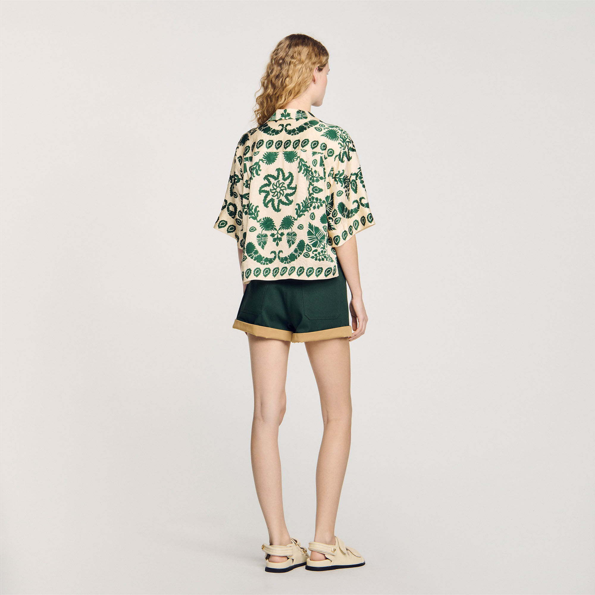 Floral motif shirt